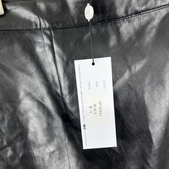 SNDYS Revolve NWT Vegan Mini Skirt Womens Size M Y2K Baddie - Picture 5 of 12